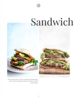 Free catalog food menu template