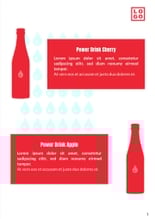 Free booklet energy drink template