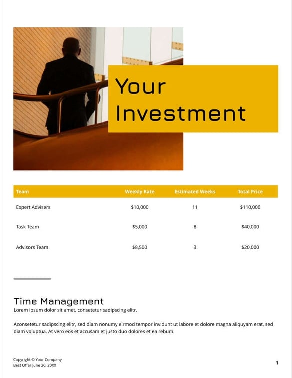 Free proposal hr strategy template