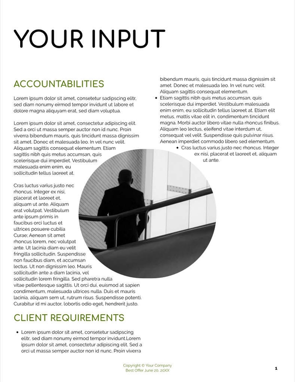 Free proposal social media strategy template