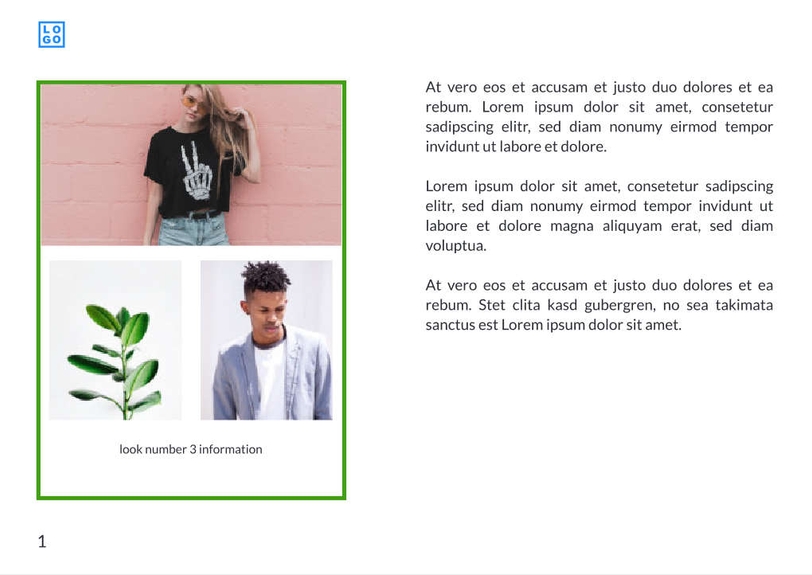 Free booklet young brand template