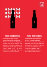 Free booklet energy drink template