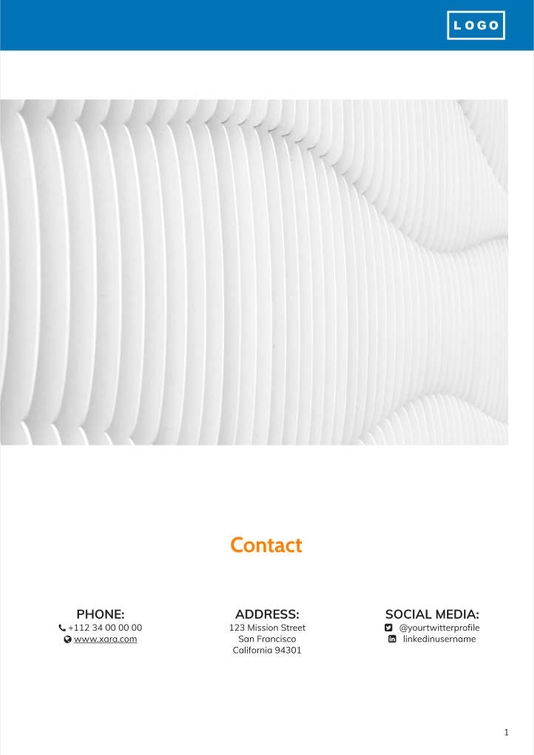 Free proposal project template