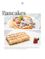 Free catalog food menu template