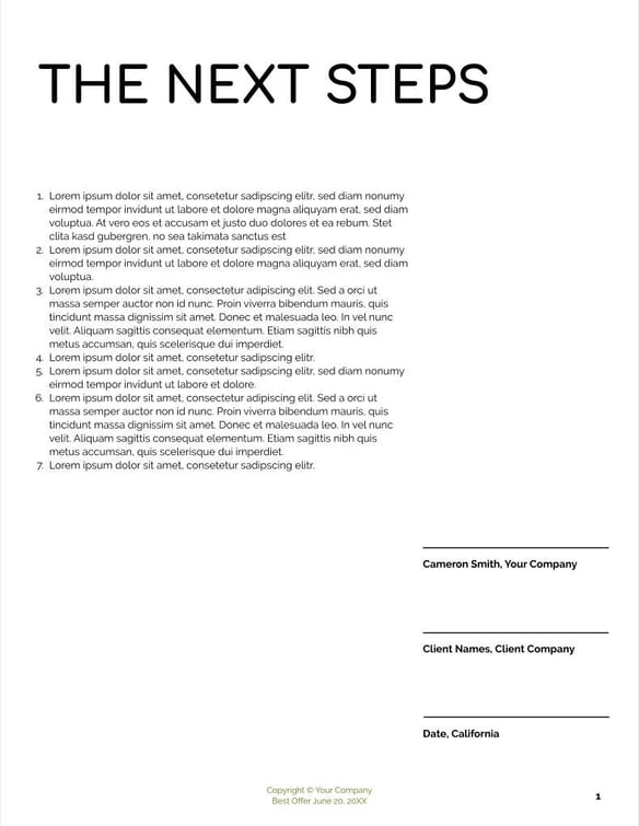 Free proposal social media strategy template