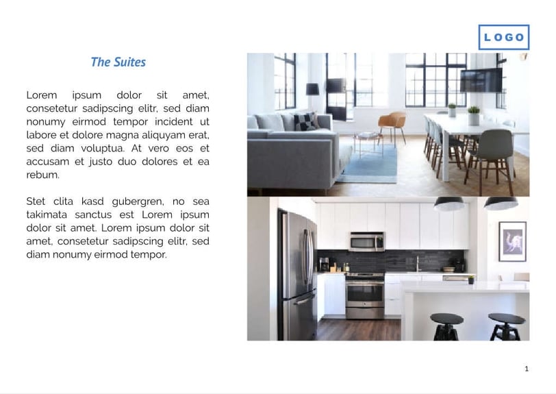 Free catalog serviced apartments template