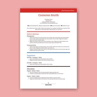 Free resume template