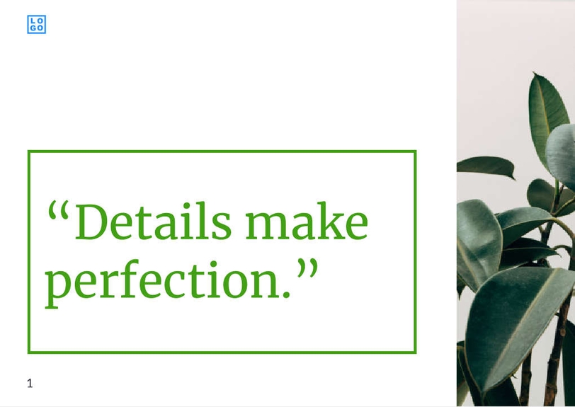 Free booklet young brand template