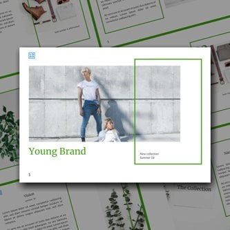Free booklet young brand template