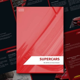 Free booklet car dealer template