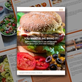 Free e-books food delivery service template